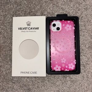 Velvet Caviar Cherry Blossom Glitter iPhone 15 Plus Case